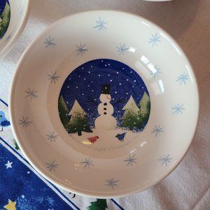 Cereal Bowl Winter Wonderland by NIKKO - Set of 4